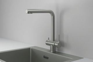 Смеситель для кухни Granula Kitchen Space 7011, СТАЛЬ МАТОВАЯ